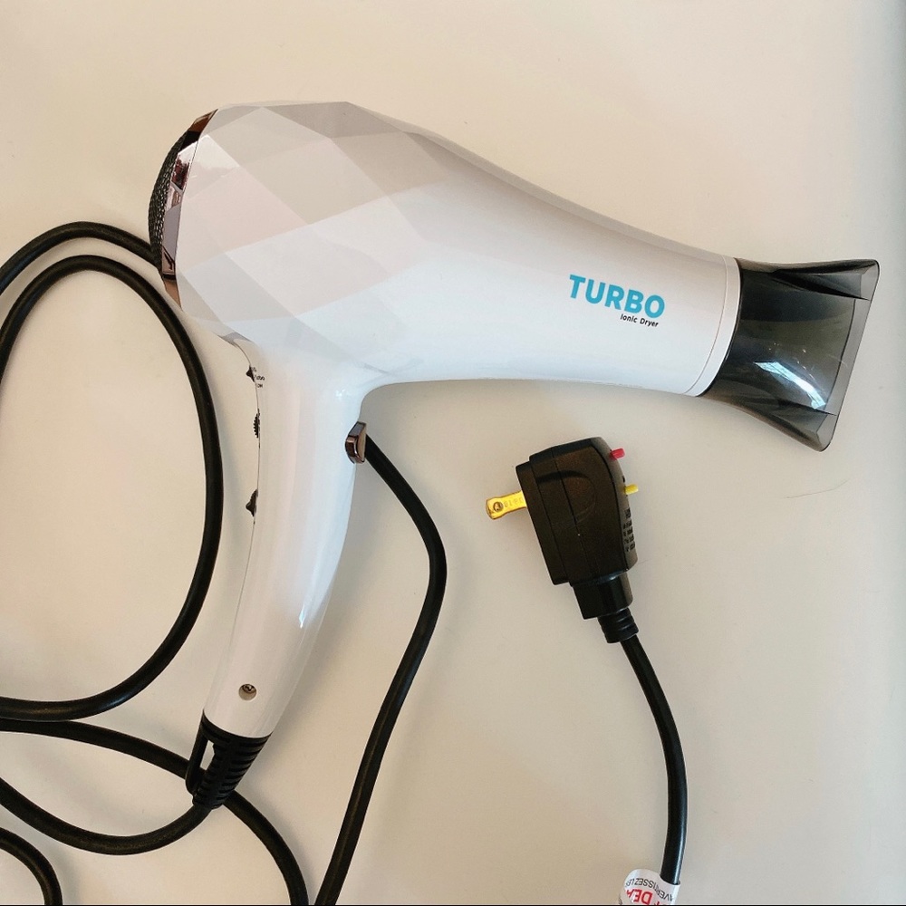 Instyler Blu Turbo Ionic Hair Dryer, White